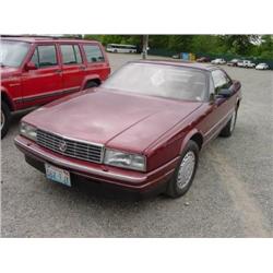 88 CADILLAC ALLANTE 2DR EXMT.                                         