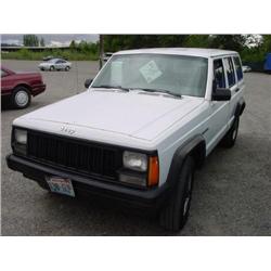 91 JEEP CHEROKEE 4X4 4DR EXMT.                                        