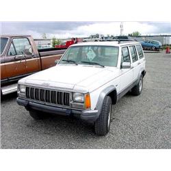 91 JEEP CHEROKEE 4X4 4DR SUV EXMT.                                    