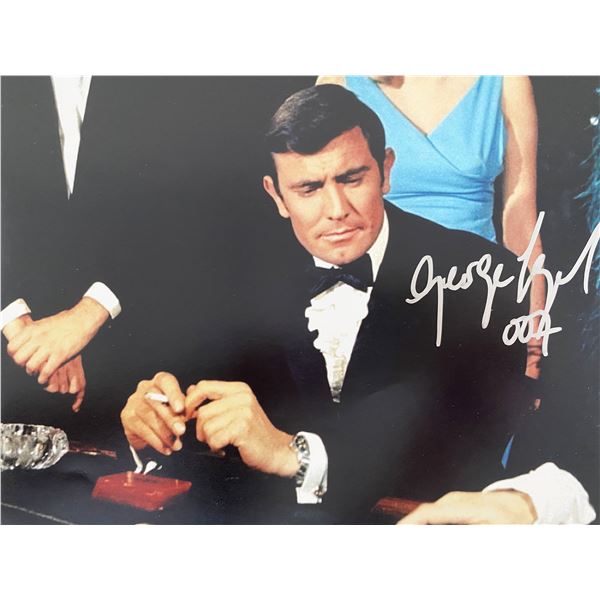 James Bond George Lazenby Signed Movie Photo