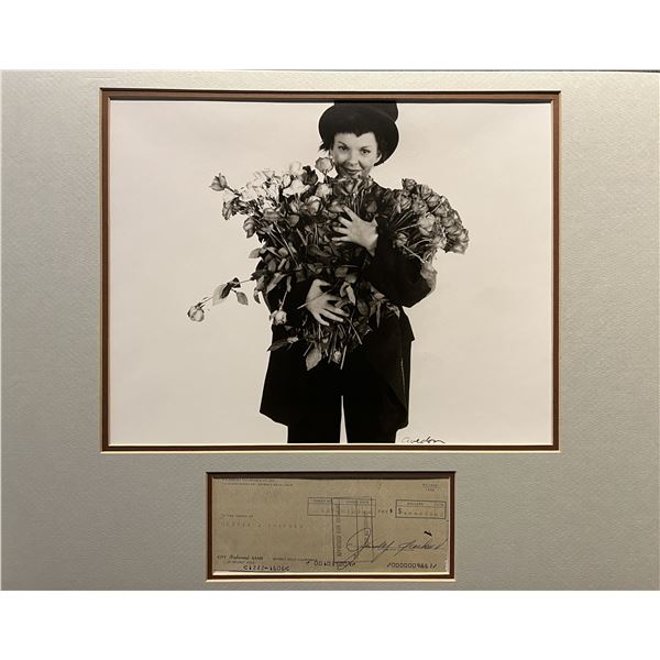 Judy Garland signed check