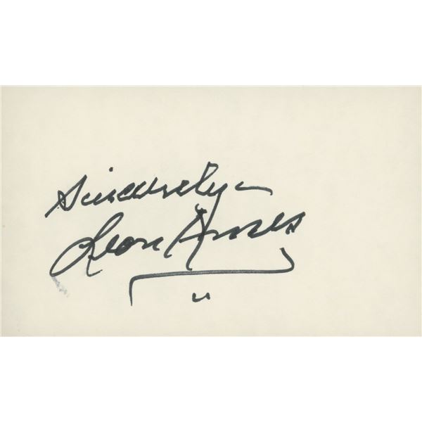 Leon Ames signature cut