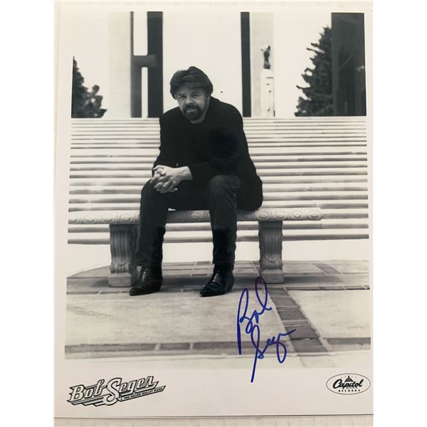 Bob Seger signed photo