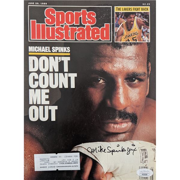 Michael Spinks signed 1988 Sports Illustrated JSA