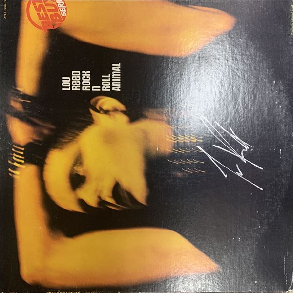 Lou Reed signed album