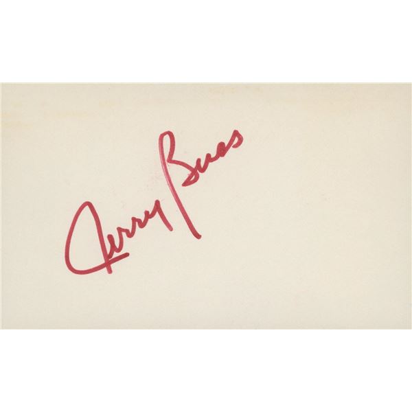 NBA team ownerJerry Buss LA Lakers signature cut