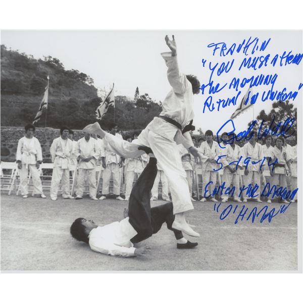 Bob Wall signed "Enter the Dragon" movie photo