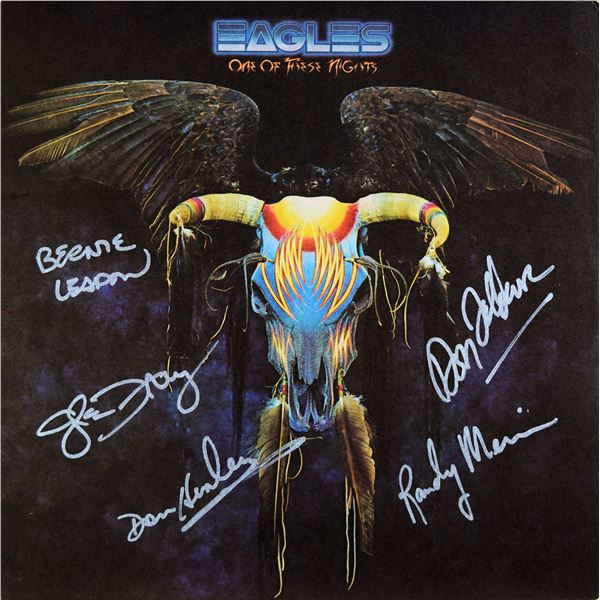 Eagles One Of These Nights signed album