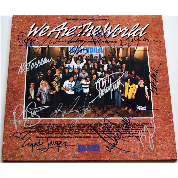 We Are The World USA For Africa signed soundtrack album