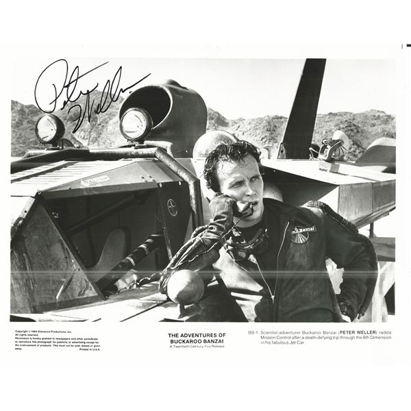 The Adventures of Buckaroo Banzai Peter Weller Signed Movie Photo