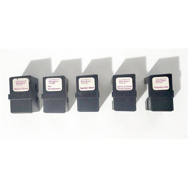 VINTAGE VIEW-MASTER SHOW BEAM PROJECTOR CARTRIDGES 5 LOT THUNDRCATS MICKEY MOUSE