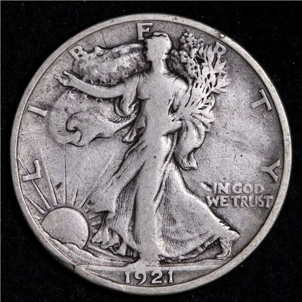 1921-S Walking Liberty Half Dollar VF