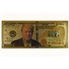 Image 1 : 2024 DONALD TRUMP GOLD FOIL CRISP UNC NOTE