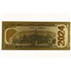 Image 2 : 2024 DONALD TRUMP GOLD FOIL CRISP UNC NOTE