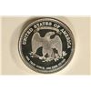 Image 2 : 1 TROY OZ. .999 FINE SILVER PROOF ROUND 2000