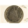 Image 2 : LOVE TOKEN ON SILVER SEATED LIBERTY DIME (HOLES)