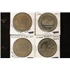 Image 1 : 4 - $1 METAL GAMING TOKENS: 1987 HOLIDAY CASINO