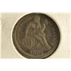 Image 1 : 1882 SEATED LIBERTY DIME (VERY FINE +) WATCH FOR