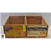 Image 1 : VINTAGE MANDARIN ORANGE WOODEN CRATES