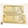 Image 1 : LOT OF CANADIAN OLD 2 BILLS $1 1973