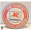 Image 1 : ESTATE MOBIL GAS METSL SIGN APPROX 1FT-ESTATE