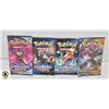 Image 1 : LOT OF 4 VARIOUS GENUINE POKEMON BOOSTER PACKS