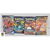 Image 1 : LOT OF 4 VARIOUS GENUINE POKEMON BOOSTER PACKS