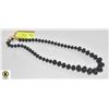 Image 1 : #3 26" BLACK BOBBLE NECKLACE W/ SPRING CLASP