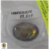 Image 1 : 33.5ct GENUINE NATURAL LABRADORITE GEMSTONE