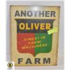 Image 1 : ESTATE OLIVER FARM MACHINERY METAL SIGN