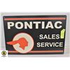 Image 1 : ESTATE PONTIAC SALES SERVICE METAL SIGN APPROX