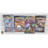 Image 1 : LOT OF 4 VARIOUS GENUINE POKEMON BOOSTER PACKS