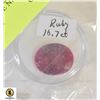 Image 1 : 16.7ct GENUINE NATURAL RED RUBY GEMSTONE