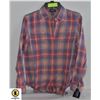 Image 1 : NEW CHAPS MODREN WOMENS XL FLANNEL SHIRT W/