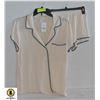 Image 1 : NEW EBERJEY WOMENS SMALL TAN PJ SET