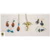 Image 1 : 4 PAIR EARRINGS AND 2 NECKLACES