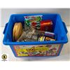 Image 1 : LEGO SYSTEM 3033 BIN WITH ASSORTED KIDS ITEMS