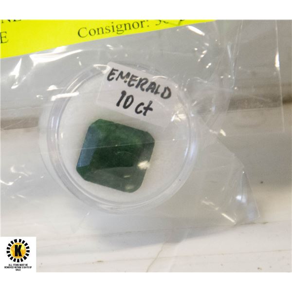 10ct GENUINE NATURAL EMERALD GEMSTONE