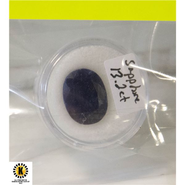 13.2ct GENUINE NATURAL BLUE SAPPHIRE GEMSTONE