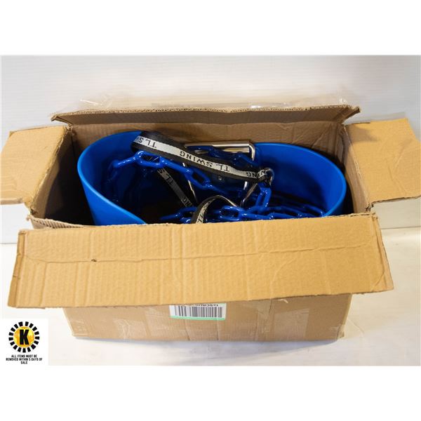 NEW KIDS BACKYARD SWING SET, BLUE