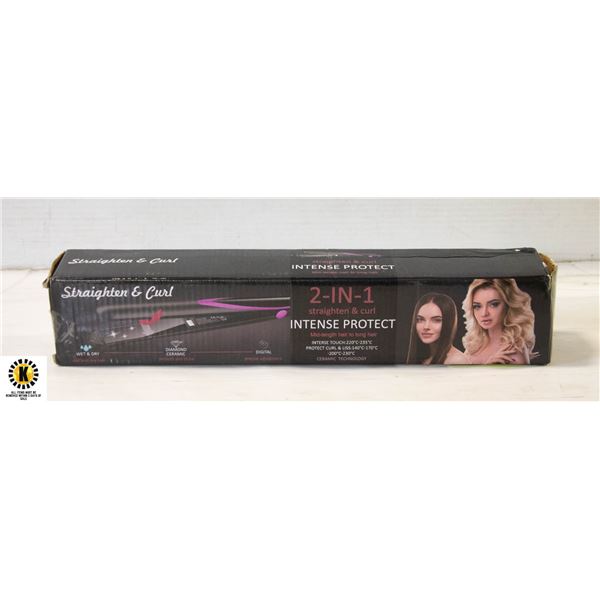 NEW 2 IN 1 HAIR STRAIGHTENER