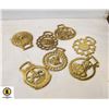 Image 1 : 7 VINTAGE ENGLAND HORSE BRASSES ALL