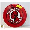 Image 1 : ESTATE MOHAWK GASOLINE METAL SIGN APPROX 1FT
