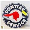 Image 1 : ESTATE PONTIAC SERVICE METAL SIGN APPROX 1FT