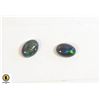 Image 1 : 12)  LOT OF 2 OVAL MATCHED BLACK