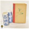 Image 1 : ANTIQUE DUTCH COOKBOOK VINTAGE DELFT CANDLES