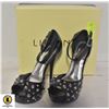 Image 1 : SIZE 8.5 LILIANA BLACK STUDDED STILETTOS