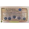Image 1 : 6 - CANADA MEAT RATION TOKENS - WWII - 1940'S
