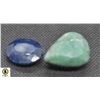 Image 1 : #103-GENUINE SAPPHIRE & EMERLAD GEMSTONE 77.5 CT