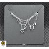 Image 1 : #80-STERLING SILVER NECKLACE 2 PICS /18 "